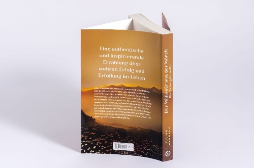 Buchcover und Innenansicht für das Buch: Der Millionär und der Mönch - Die Reise geht weiter