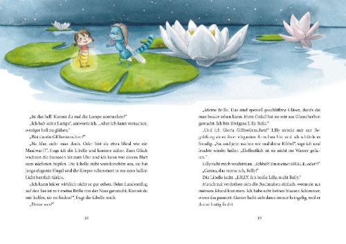 Buchcover und Innenansicht für das Buch: Gloria Glühwürmchen - Bezaubernde Gutenachtgeschichten
