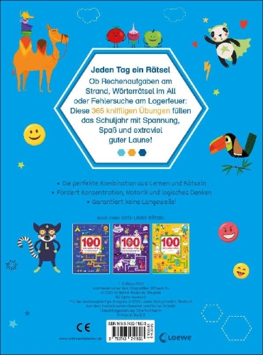 Buchcover und Innenansicht für das Buch: 365 jeux 6+