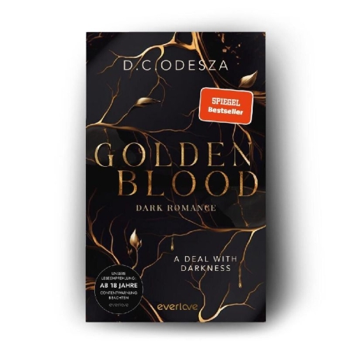 Buchcover und Innenansicht für das Buch: Golden Blood - A Deal with Darkness