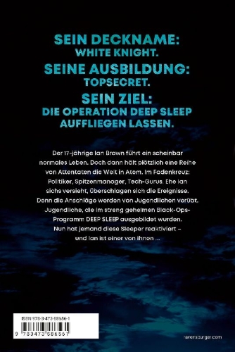 Buchcover und Innenansicht für das Buch: Deep Sleep, Band 1 - Codename: White Knight