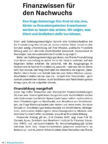 Buchcover und Innenansicht für das Buch: Geld anlegen für Kinder