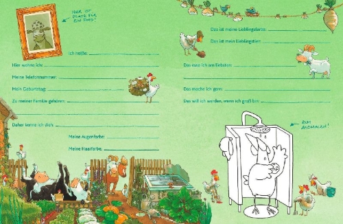 Buchcover und Innenansicht für das Buch: Lieselotte - Meine Kindergartenfreunde