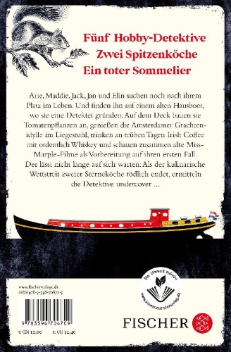 Buchcover und Innenansicht für das Buch: Die Hausboot-Detektei - Tödlicher Genuss