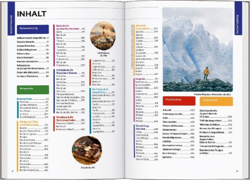 Buchcover und Innenansicht für das Buch: LONELY PLANET Reiseführer Argentinien