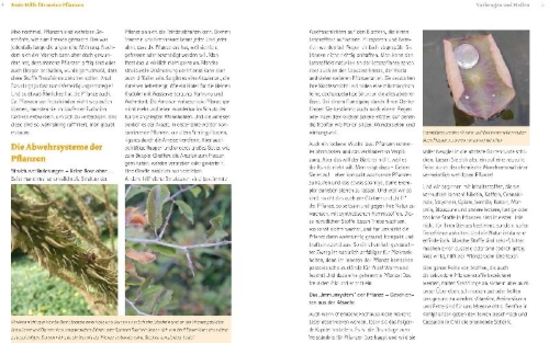 Buchcover und Innenansicht für das Buch: Handbuch Pflanzenschutz im Biogarten