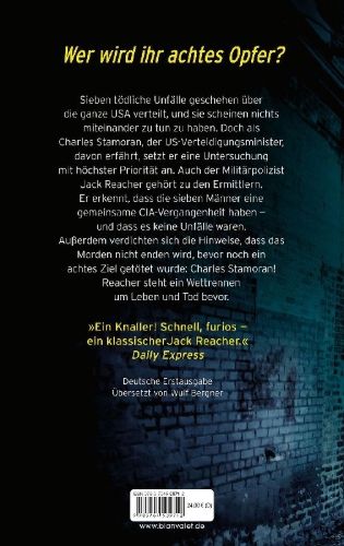 Buchcover und Innenansicht für das Buch: The Secret (Reacher 28)