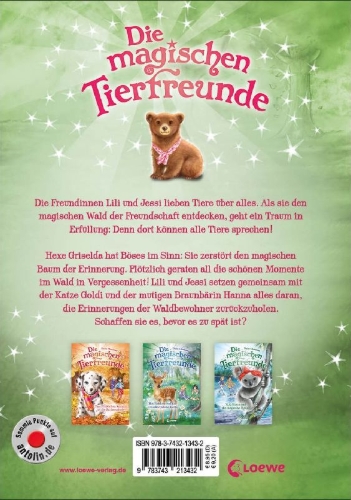 Buchcover und Innenansicht für das Buch: Hannah Honeypaw's Forgetful Day