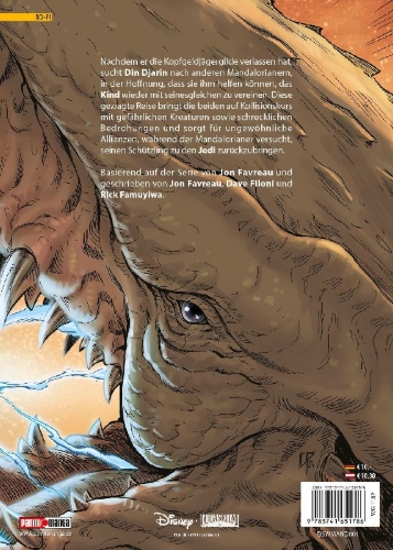 Buchcover und Innenansicht für das Buch: Star Wars: The Mandalorian (Manga) - Staffel 2 01