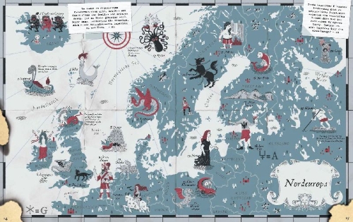 Buchcover und Innenansicht für das Buch: Atlas of Monsters