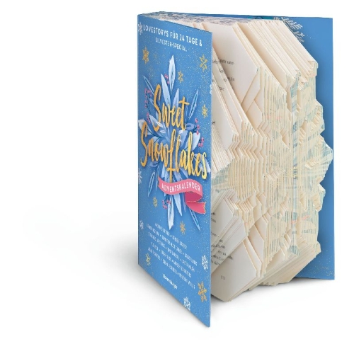 Buchcover und Innenansicht für das Buch: Sweet Snowflakes. Ein Adventskalender. Lovestorys für 24 Tage plus Silvester Special