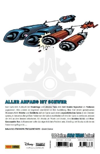 Buchcover und Innenansicht für das Buch: Star Wars: The Clone Wars - Crash Course