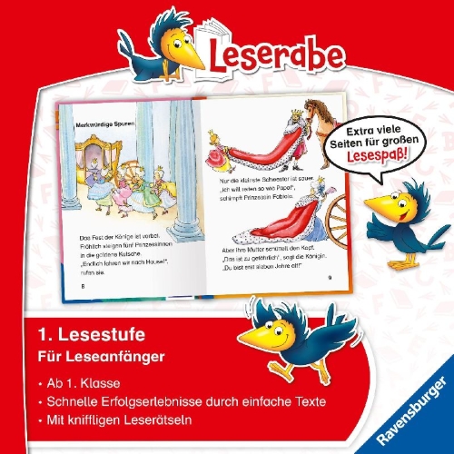 Buchcover und Innenansicht für das Buch: Zauberhafte Geschichten für Erstleser. Ponys, Feen und Prinzessinnen - Leserabe 1. Klasse - Erstlesebuch für Kinder ab 6 Jahren