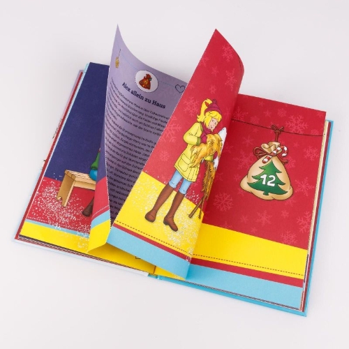 Buchcover und Innenansicht für das Buch: Bibi & Tina: Stürmische Weihnachten