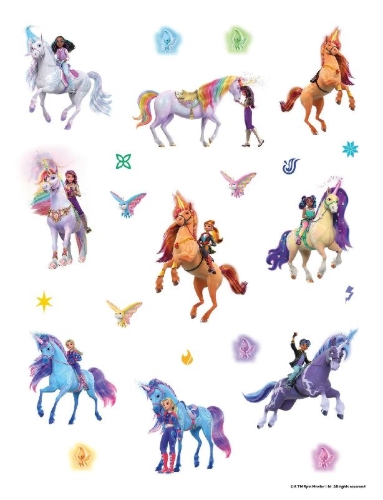 Buchcover und Innenansicht für das Buch: Unicorn Academy: 1001 Sticker