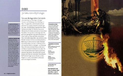 Buchcover und Innenansicht für das Buch: Mythologie in 30 Sekunden
