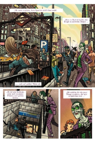 Buchcover und Innenansicht für das Buch: Joker: The World