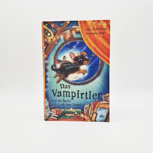 Buchcover und Innenansicht für das Buch: Das Vampirtier und die Sache mit dem Grusel