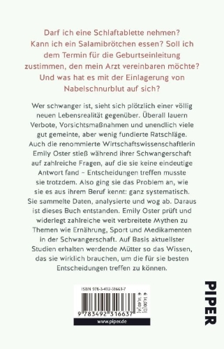 Buchcover und Innenansicht für das Buch: Expecting Better: Why the Conventional Pregnancy Wisdom Is Wrong - and What You Really Need to Know