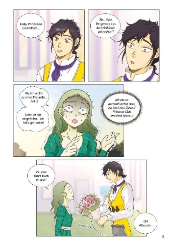 Buchcover und Innenansicht für das Buch: Cursed Princess Club 03