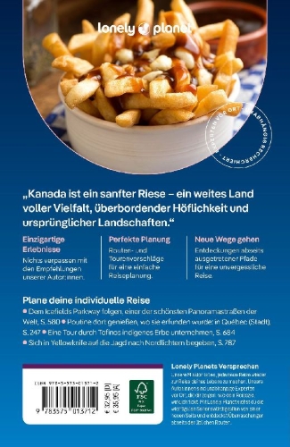 Buchcover und Innenansicht für das Buch: LONELY PLANET Reiseführer Kanada