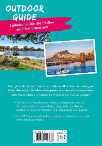 Buchcover und Innenansicht für das Buch: MARCO POLO OUTDOOR GUIDE Reiseführer Sardinien