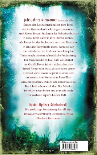 Buchcover und Innenansicht für das Buch: RAVNA - Die Tote in den Nachtbergen