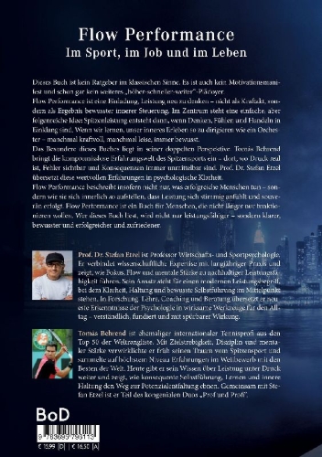 Buchcover und Innenansicht für das Buch: Flow Performance - Im Sport, im Job und im Leben