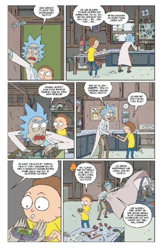 Buchcover und Innenansicht für das Buch: Rick and Morty #1-5