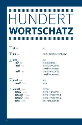 Buchcover und Innenansicht für das Buch: Langenscheidt Schnell mitreden Spanisch