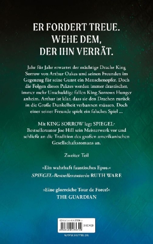 Buchcover und Innenansicht für das Buch: King Sorrow