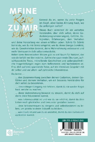 Buchcover und Innenansicht für das Buch: Meine Reise zu mir selbst