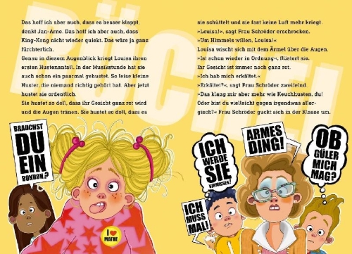Buchcover und Innenansicht für das Buch: King-Kong, das Schulschwein
