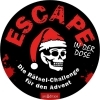 Buchcover und Innenansicht für das Buch: Escape-Adventskalender in der Dose