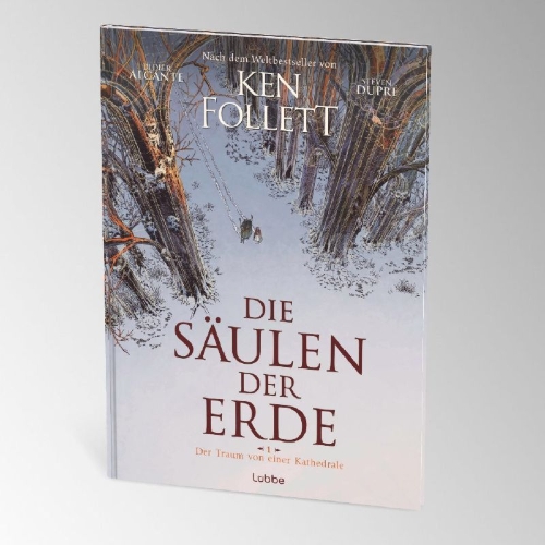 Buchcover und Innenansicht für das Buch: Les Pilliers de la Terre - Tome 01: Le Rêveur de cathédrales