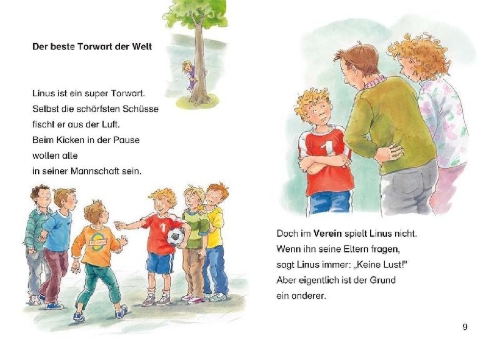 Buchcover und Innenansicht für das Buch: Leselöwen 2. Klasse - Fußballgeschichten