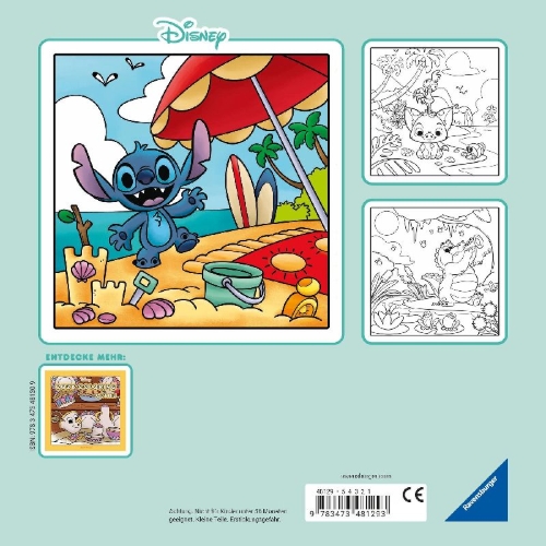 Buchcover und Innenansicht für das Buch: Cozy Coloring Disney - Animals