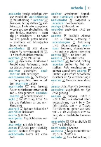 Buchcover und Innenansicht für das Buch: Langenscheidt Universal-Wörterbuch Brasilianisches Portugiesisch