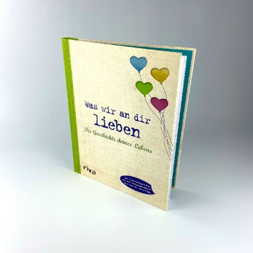 Buchcover und Innenansicht für das Buch: Was wir an dir lieben