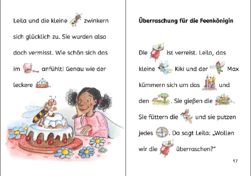 Buchcover und Innenansicht für das Buch: Bildermaus - Die kleine Fee im Zauberwald