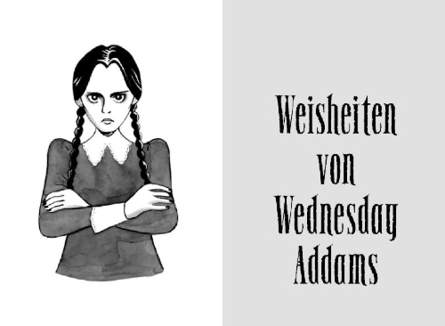 Buchcover und Innenansicht für das Buch: What Would Wednesday Do?