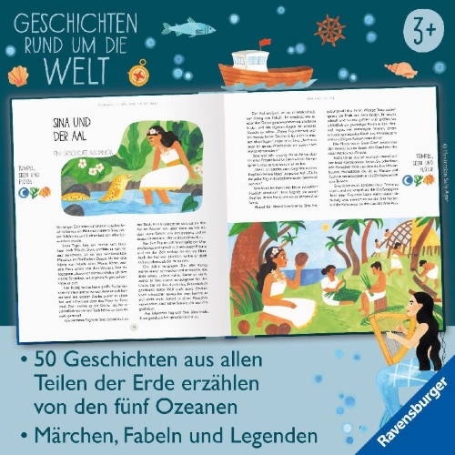 Buchcover und Innenansicht für das Buch: A World full of Ocean Stories