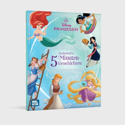 Buchcover und Innenansicht für das Buch: Disney Prinzessin: Zauberhafte 5-Minuten-Geschichten
