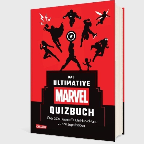 Buchcover und Innenansicht für das Buch: Marvel: Das ultimative MARVEL Quizbuch