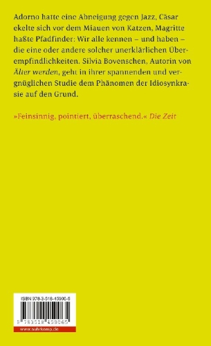 Buchcover und Innenansicht für das Buch: Über-Empfindlichkeit