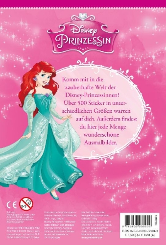 Buchcover und Innenansicht für das Buch: Disney Princesses Super Stickers