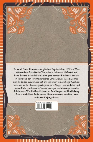 Buchcover und Innenansicht für das Buch: The Prince and the Pauper