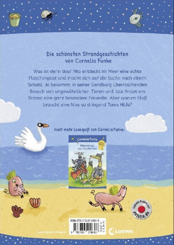 Buchcover und Innenansicht für das Buch: Flaschenpost und Meeresrauschen