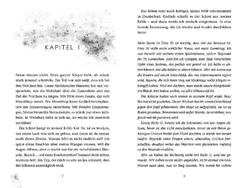 Buchcover und Innenansicht für das Buch: Gameshow - Das Versprechen von Glück