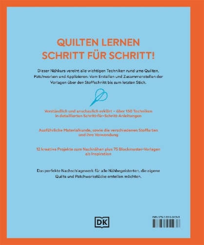 Buchcover und Innenansicht für das Buch: Quilten - die große Schule